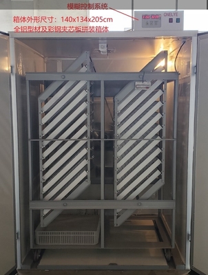 comprar Máquina 1500 automática da incubação da incubadora do ovo do pavão de Turquia 2.5KW online manufacture